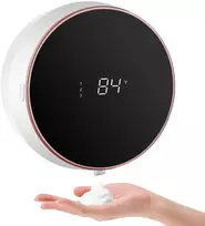 Sieninis automatinis muilo LED dozatorius, baltas