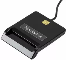 ID kortelių ir išmaniųjų kortelių skaitytuvas Nordhelios, juodas