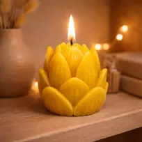 Bičių vaško žvakė "Lapų krūva", 64g, Nordhelios