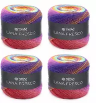 Mezgimo siūlai YarnArt Lana Fresco 8115 (100% vilna), 100g, 4 vnt