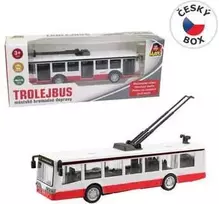 MaDe 09026 - Metalinis troleibusas su atbuline eiga, 16 cm