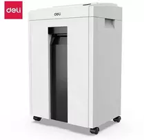Dokumentų naikiklis DELI 9952, P4, iki 10lap/70g, 4×25 mm, šiukšliadėžė 20L