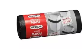 Šiukšlių maišai LDPE Merkant 20vnt./45l/55x70/juodi