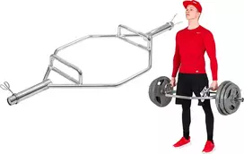 Hex Olympic Barbell inSPORTline Hexlif 140 cm / 50 mm – 21.8kg, 200 kg Capacity, with Collars