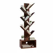 Relaxdays Knygų spinta 6 lentynų medžio dizaino laikymo skyrius MDF