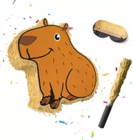 Relaxdays Piñata Kapibara su lazda ir kauke