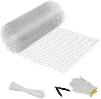 Relaxdays Tinklelio tvoros segmentas 15x25 mm cinkuota plieninė viela
