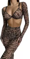 Keturių dalių apatinio trikotažo komplektas Sexy Zebra