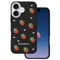 Dėklas Mocco Strawberry Back Case for Apple iPhone 16 / 17