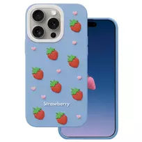 Dėklas Mocco Strawberry Back Case for Apple iPhone 14 Pro / 15 Pro