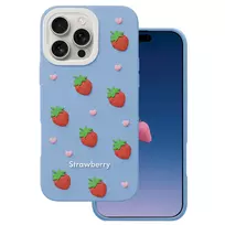 Dėklas Mocco Strawberry Back Case for Apple iPhone 16 Pro Max