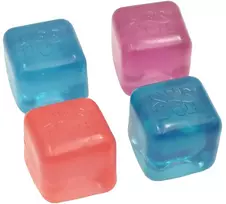 Antistresinis minkomas žaislas Nee Doh 4 Kubai, 3 cm