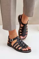 Lewski Shoes Natūralios odos juodos spalvos basutės