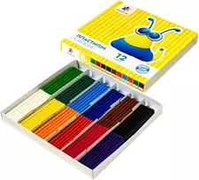 Plastilinas GAMMA 12 spalvų, 16g