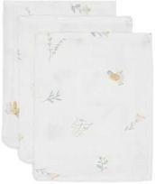 Jollein muslino vystyklai Lovely Birds 3 vnt. 15x20 cm