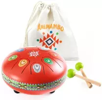 Djeco Animambo Muzikinis instrumentas - Raudonas metalinis būgnas (8 natos)