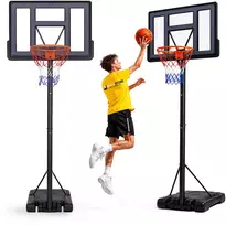 Reguliuojamas laisvai pastatomas krepšinio stovas iki 305 cm su lenta ir lanku MOVEPRO