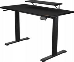 Kompiuterio stalas reguliuojamo aukščio Cougar E-Star 120, 120 cm x 60 cm, 72 - 117 cm, juoda sp.