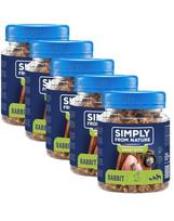 SIMPLY FROM NATURE Smart Bites triušių dresuotojai šunims 5x130 g