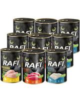 RAFI Cat Adult Mix 9x400 g skonių su menke, vištiena ir antiena, šlapias maistas katėms