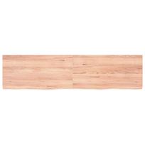 Stalviršis, šviesiai rudas, 160x40x(2-4) cm, medienos masyvas