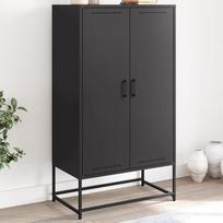 Komoda, juodos spalvos, 68,5x38,5x123,5cm, plienas