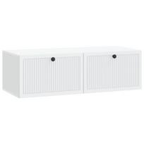 Sieninė TV spintelė Balta 98 x 41 x 30 cm Apdirbta mediena