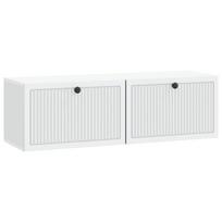 Sieninė TV spintelė Balta 98 x 31 x 30 cm Apdirbta mediena