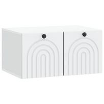 Sieninė TV spintelė Balta 59,5 x 41 x 30 cm Apdirbta mediena