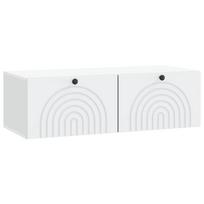 Sieninė TV spintelė Balta 99 x 41 x 30 cm Apdirbta mediena