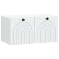 Sieninė TV spintelė Balta 59,5 x 31 x 30 cm Apdirbta mediena