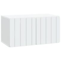 Sieninė TV spintelė Balta 59,5 x 31 x 30 cm Apdirbta mediena