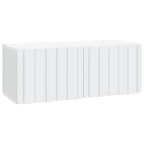 Sieninė TV spintelė Balta 78,5 x 31 x 30 cm Apdirbta mediena