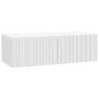 Sieninė TV spintelė Balta 98 x 41 x 30 cm Apdirbta mediena