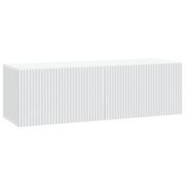 Sieninė TV spintelė Balta 98 x 31 x 30 cm Apdirbta mediena