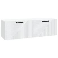 Sieninė TV spintelė Balta 98 x 31 x 30 cm Apdirbta mediena