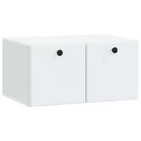 Sieninė TV spintelė 59,5 x 41 x 30 cm Balta Apdirbta mediena