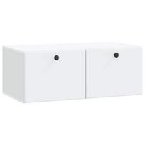 Sieninė TV spintelė 78,5 x 41 x 30 cm Balta Apdirbta mediena