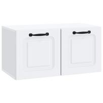 Sieninė TV spintelė Balta 59,5 x 31 x 30 cm Apdirbta mediena