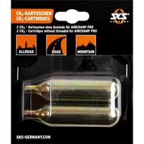 Suspausto oro CO2 balionėlis SKS for Airchamp 16G, non-threaded (pair)