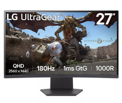 LG 27GS60QC-B Ultragear Gaming Monitor, 27 Inch / 2560x1440