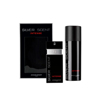 Set Jacques Bogart: Silver Scent Intense Eau De Toilette For Men, 100 ml + Silver Scent Intense Scented Spray For Men, 200 ml