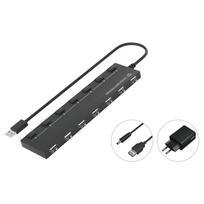 Conceptronic USB-Hub 7Port USB2.0+ Power Adapter - Hub - 7-Port
