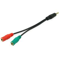 Equip 147943 Audio-Kabel 1,5 m 2 x 3.5mm 3.5mm Schwarz (147943)