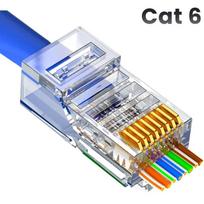 RJ45 CAT6 UTP EASY apzeltītie spraudņi (10gab)