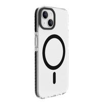 Nugarėlės dėklai Evelatus Apple iPhone 15 Clear Case PC+TPU With MagSafe Transparent Black