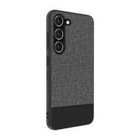 Nugarėlės dėklai iLike Samsung Galaxy S23 Plastic Leather Back Cover Gray