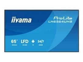 IIYAMA LH6564UHS-B1AG 65inch 3840x2160 UHD VA DLED panel Haze 25percent 500cd/m2 Landscape and Portrait Speakers 2x 10W 2x HDMIx 1x