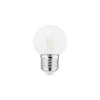 Lemputė LED E27, 230V, 1W, G45, 50lm, 2700K, FILAMENT U, PC matinė