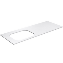 Darbo paviršius Kame Universal HPL, Movado kriauklei 121cm kairėje pusėje Baltas Matinis HPL WP/12-3/H16-P2-L